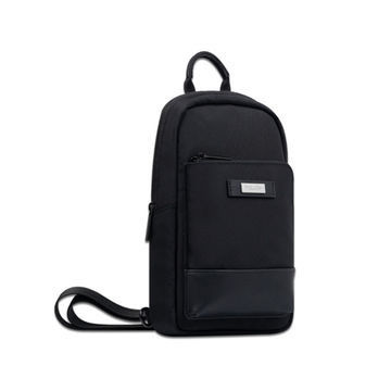 คุณภาพ  Scratch Resistant Business Sling Bag Black color For College School โรงงาน